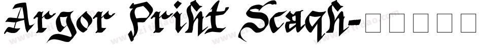 Argor Priht Scaqh字体转换